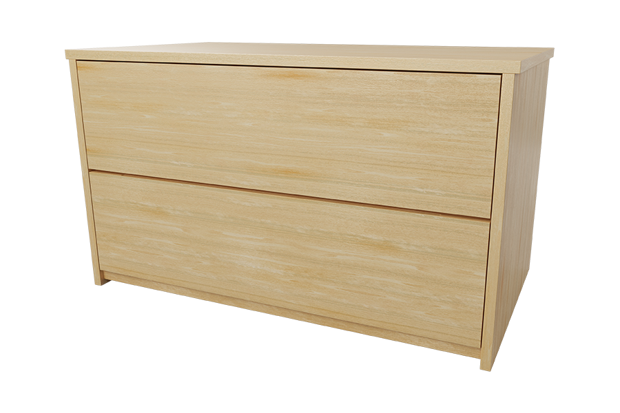 Graduate Series Two-Drawer Chest in Natural (10624-30)