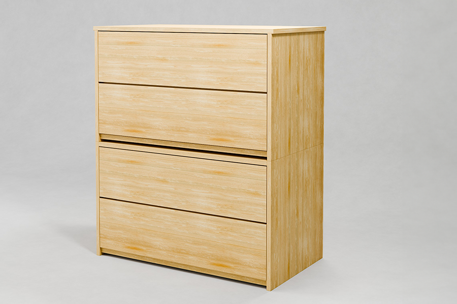Graduate Series 4-Drawer Chest in Natural