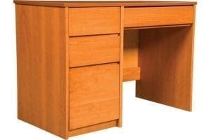 Graduate Series Pedestal Desk in Wild Cherry