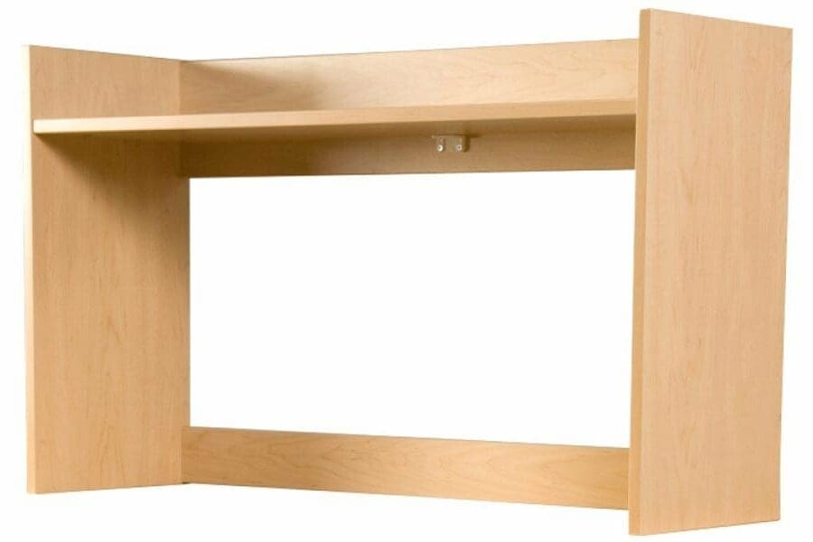Laminate Desk Carrel in Natural