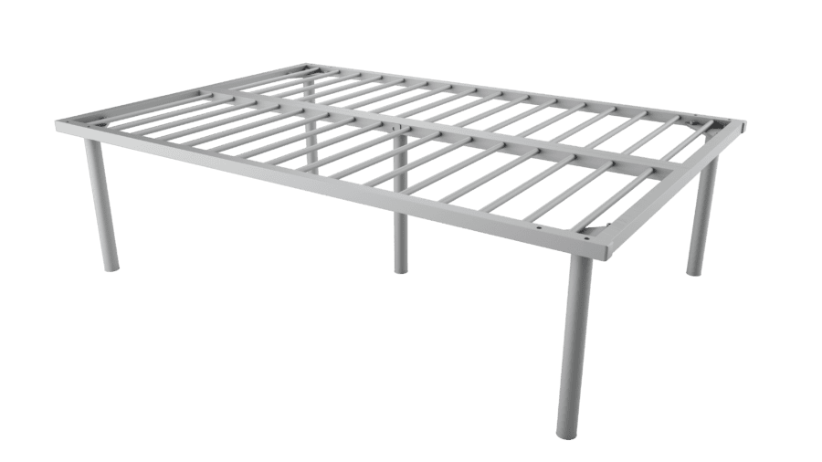 69254SKD - Kessler Silver Metal Tube Bed