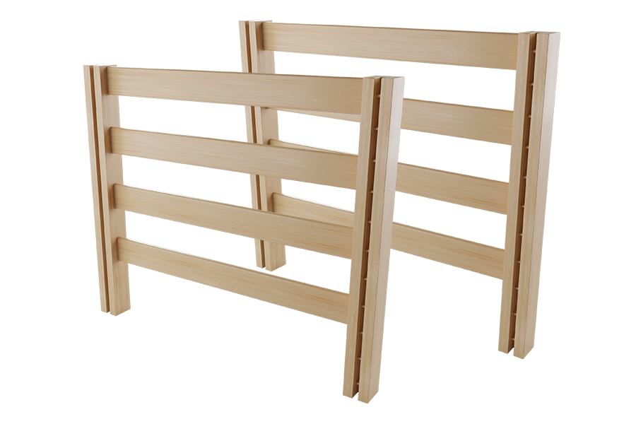 36 Four Slat Bed End University Loft Company