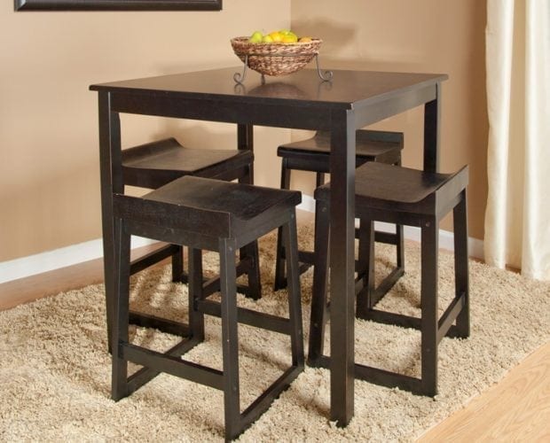 Black Bar Height Dining Table