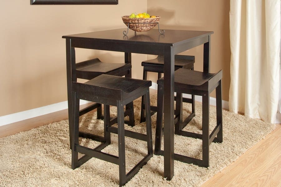 Black Bar Height Dining Table