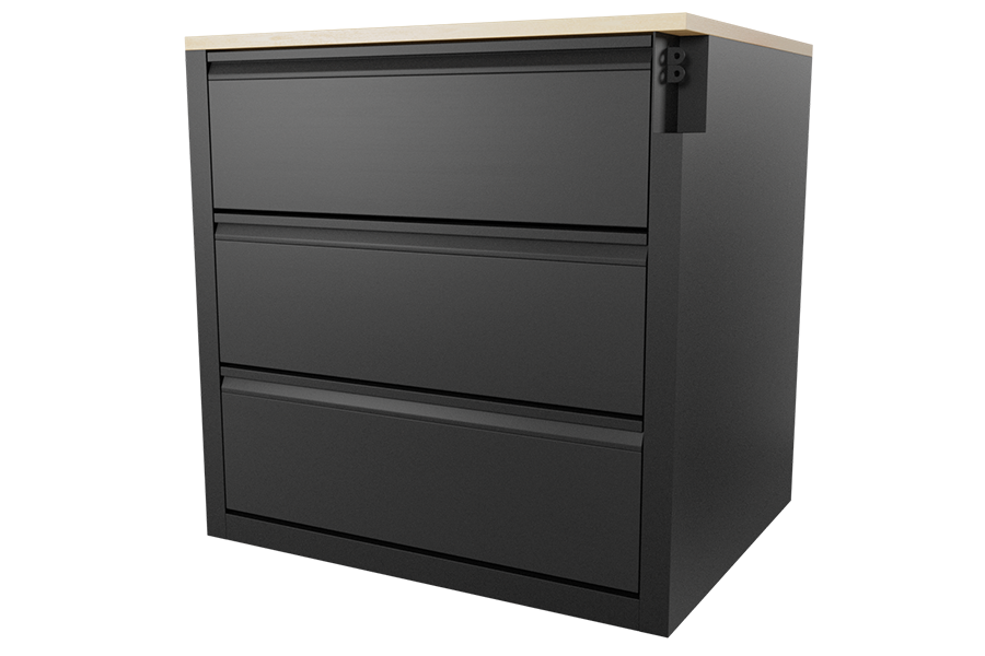 Metal Series 3-Drawer Chest - University Loft Company