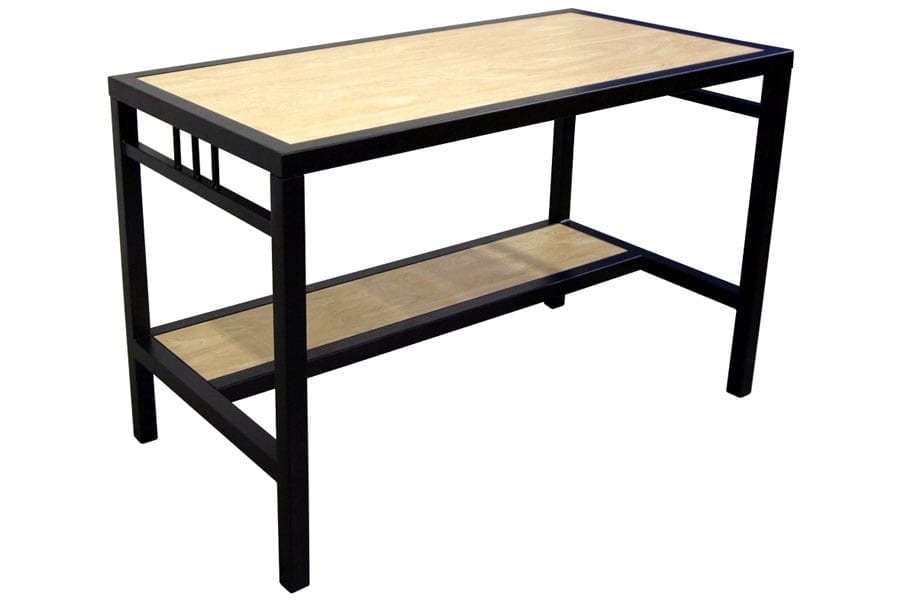 Metropolitan Table Desk in Natural and Black