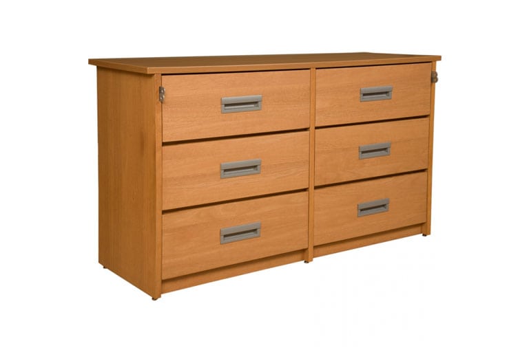 Solid Wood 6 Drawer Chest