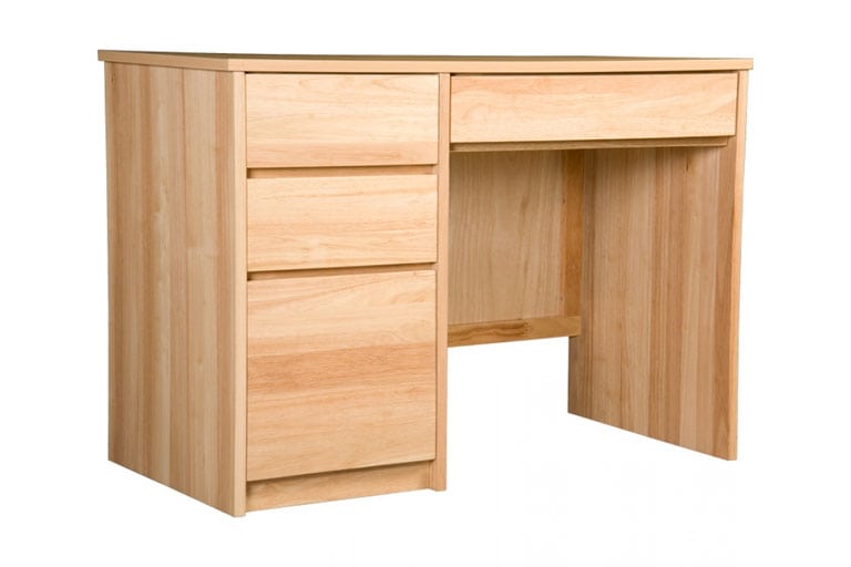 Solid Wood Pedestal Desk