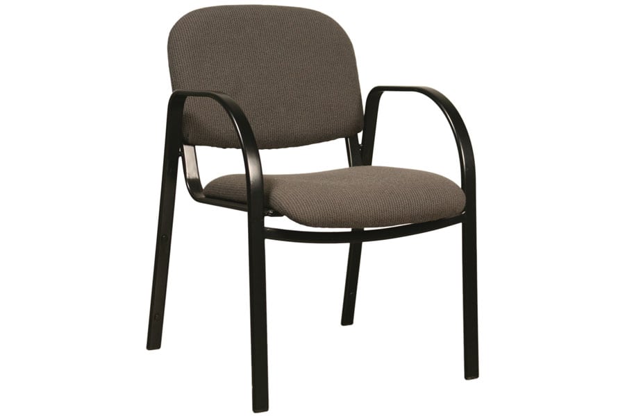 Metal Legged Chair with Arms Three Quarter View