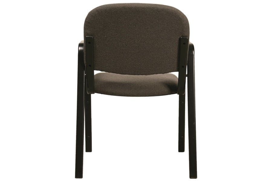 Metal Legged Chair with Arms Back View