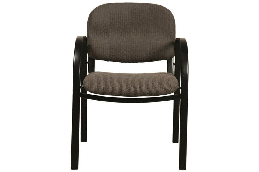 Metal Legged Chair with Arms Front View