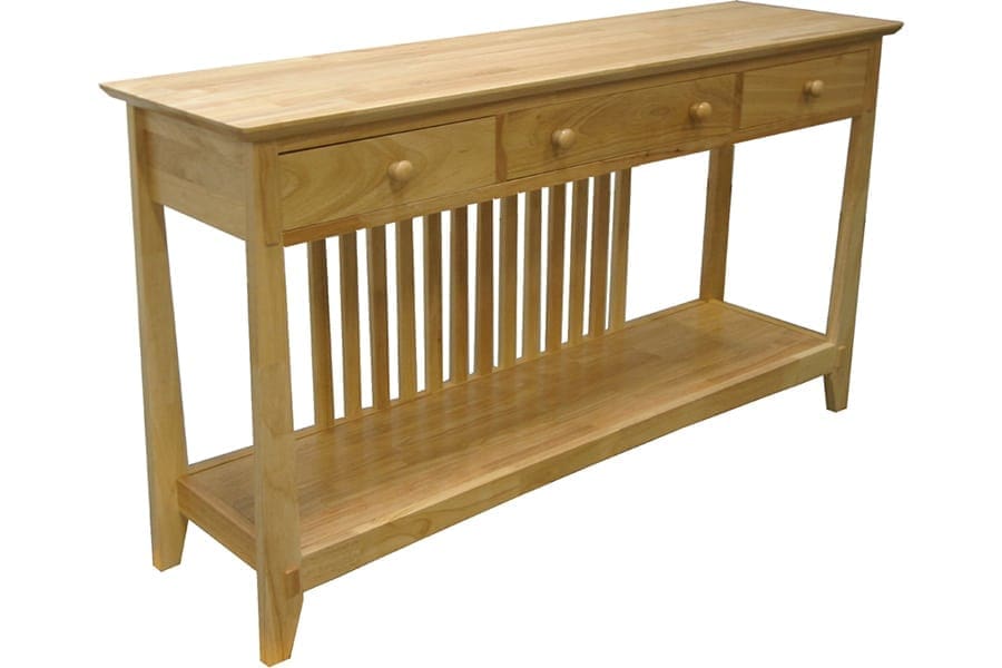 Mission Style Sofa Table University Loft Company