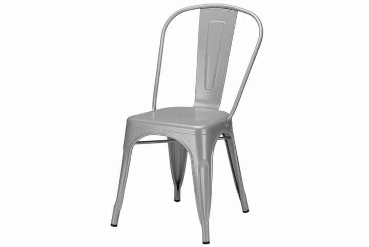 Irvington Metal Chair in Clear Coat finish