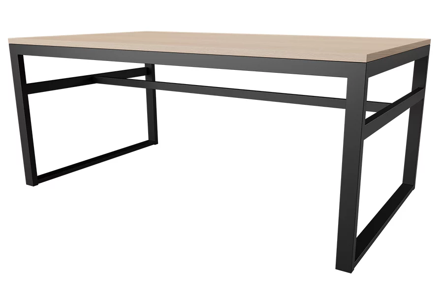 Uptown Coffee Table in Black with New Age Oak Top