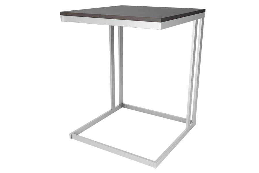 Uptown Series C-Table in Kessler Silver with Cafelle Top