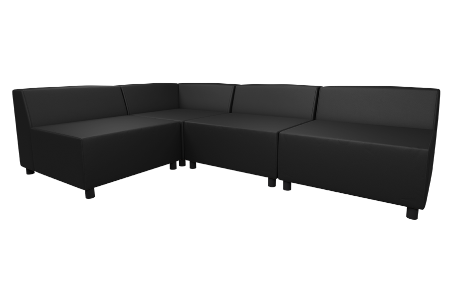 Ryder Sectional in Configuration 7 in Dillon Black