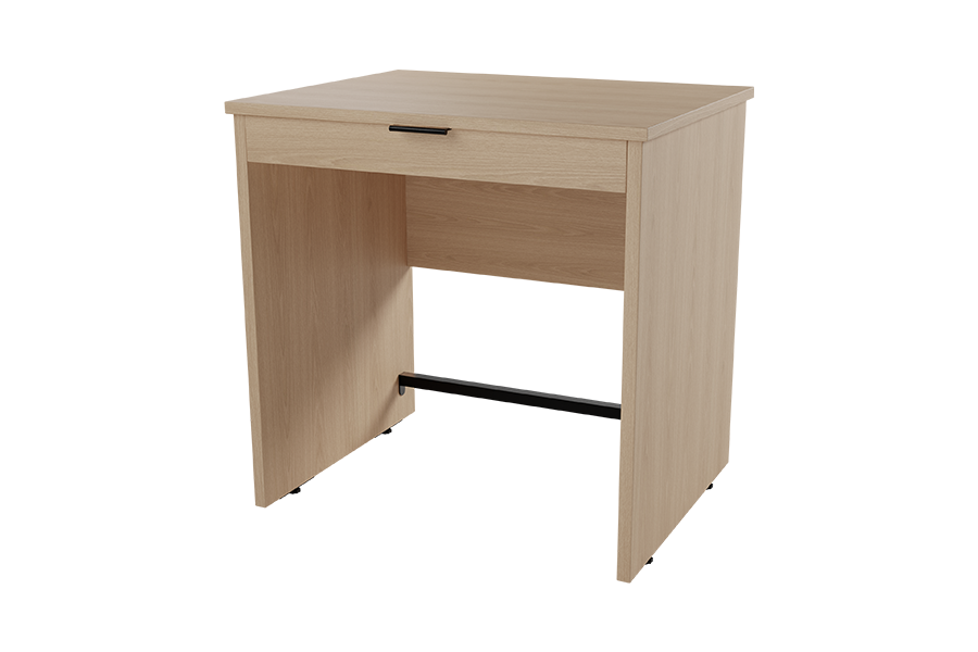 30" Calla Series Writing Desk in New Age Oak with Pencil Drawer