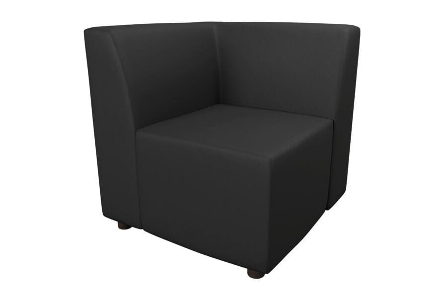 Witt Corner Chair in Dillon Black