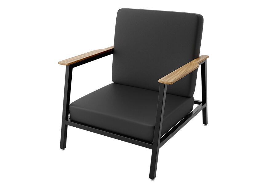 49143 Attica Chair in Dillon Black