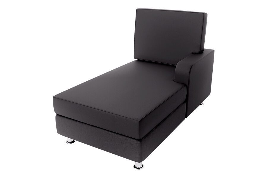 Southview Chaise Right Facing in Dillon Black