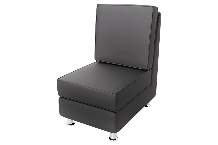 Southview Armless Chair in Dillon Black