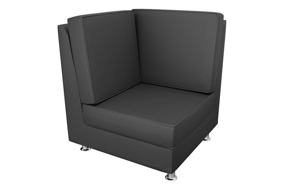 Southview Corner Chair in Dillon Black