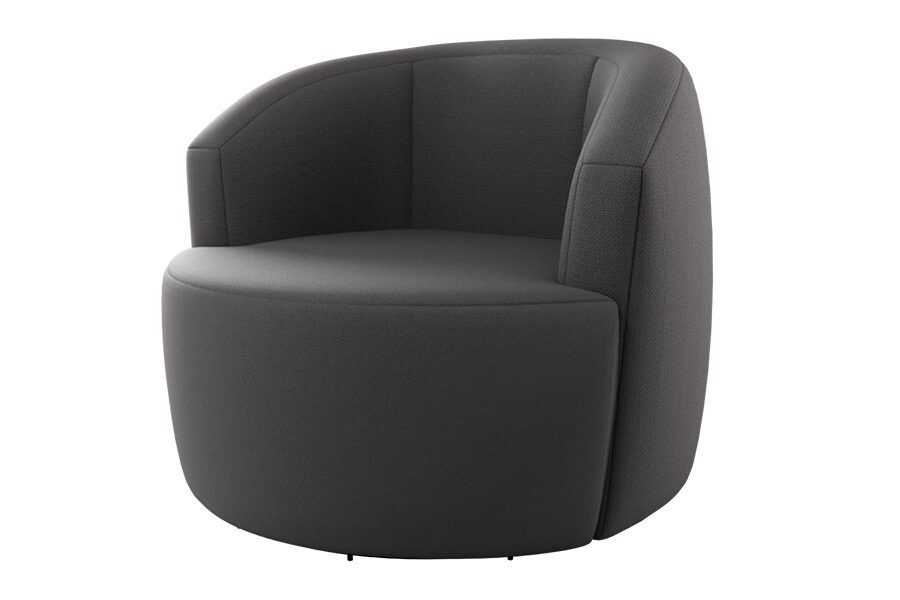 Accent Swivel Chair shown in Gray.