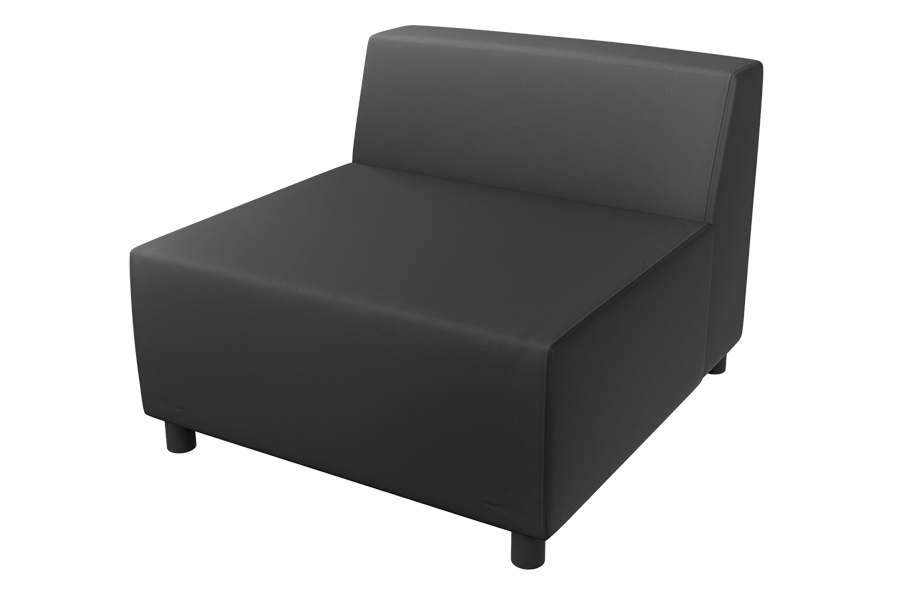Ryder Series Armless Chair in Dillon Black