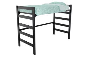 Tall Metal Bed ends in Black, Open Loft