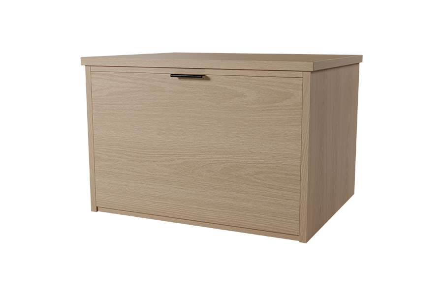 30" Single Drawer Calla Chest in New Age Oak