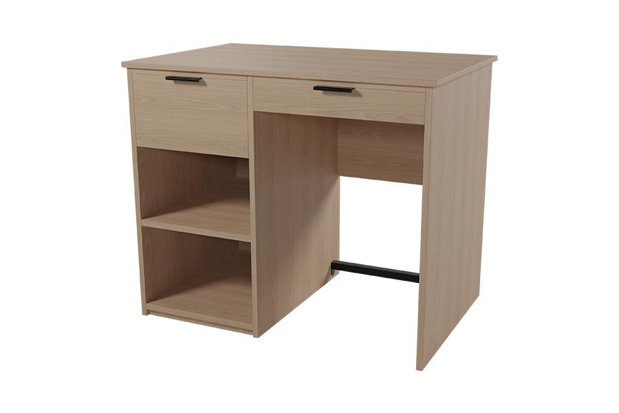 36" Calla Series Pedestal Desk in new Age Oak