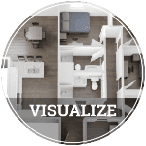 Visualize-2023 Step 2 in the Furniture Buying Process is to Visualize.