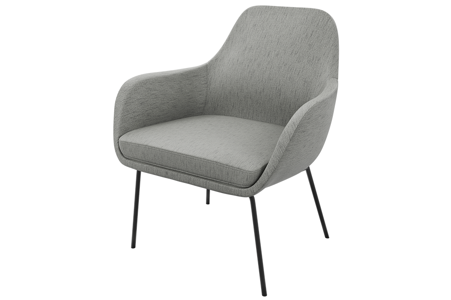 Lapel Accent Chair in Punch Flint